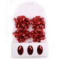 metallic ribbon and bow