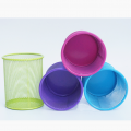 Metal brush pot