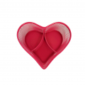 Heart design metal pen holder